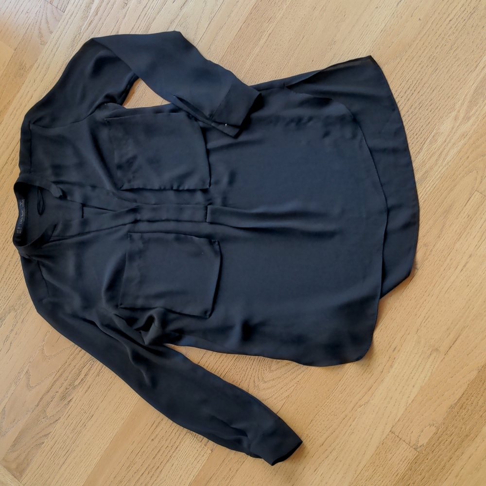Zara Black Blouse